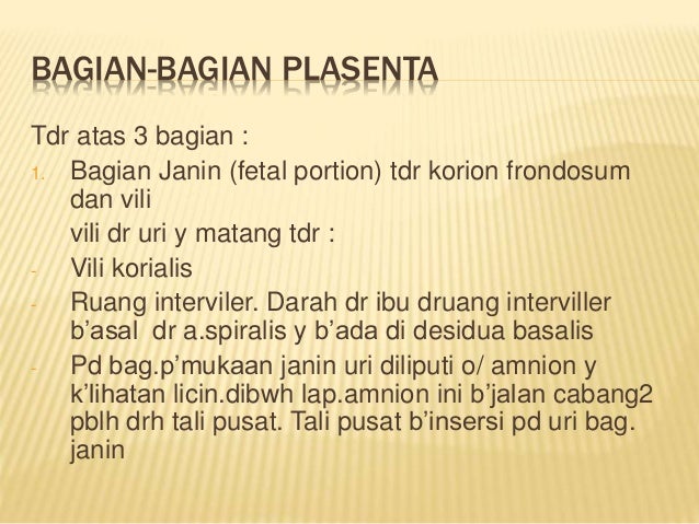 Pertumbuhan plasenta dr.emminarty Pertumbuhan plasenta dr.emminarty