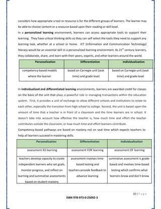 Peer tutoring , project based learning and personalization | PDF