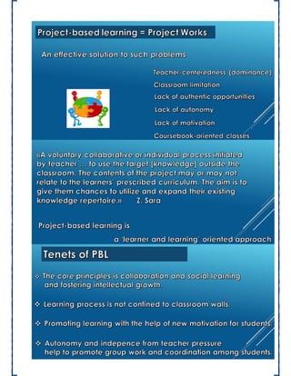 Peer tutoring , project based learning and personalization | PDF