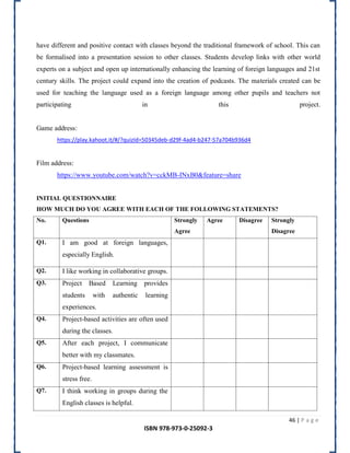 Peer tutoring , project based learning and personalization | PDF