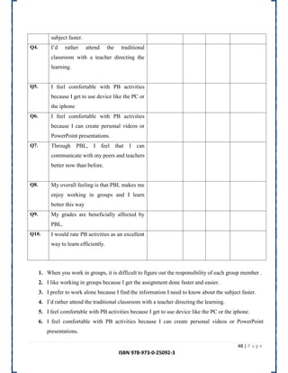 Peer tutoring , project based learning and personalization | PDF