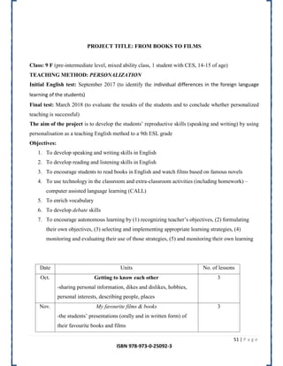 Peer tutoring , project based learning and personalization | PDF