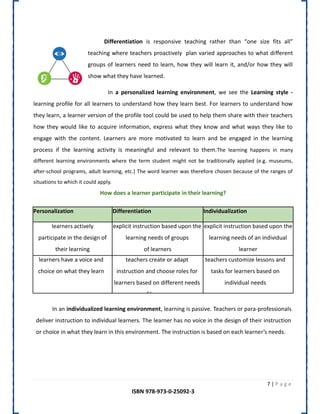 Peer tutoring , project based learning and personalization | PDF