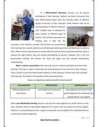 Peer tutoring , project based learning and personalization | PDF