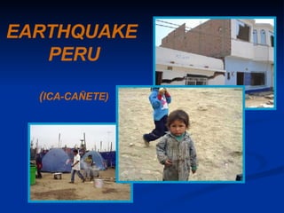 EARTHQUAKE   PERU ( ICA-CAÑETE) 