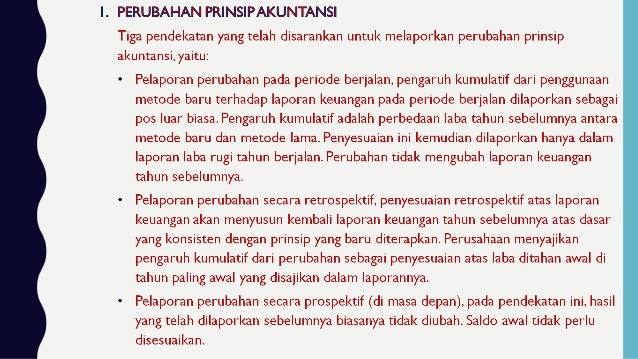 Perubahan Akuntansi Dan Analisis Kesalahan