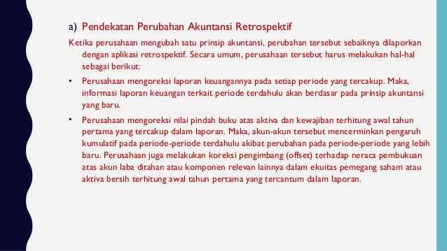 Perubahan Akuntansi Dan Analisis Kesalahan