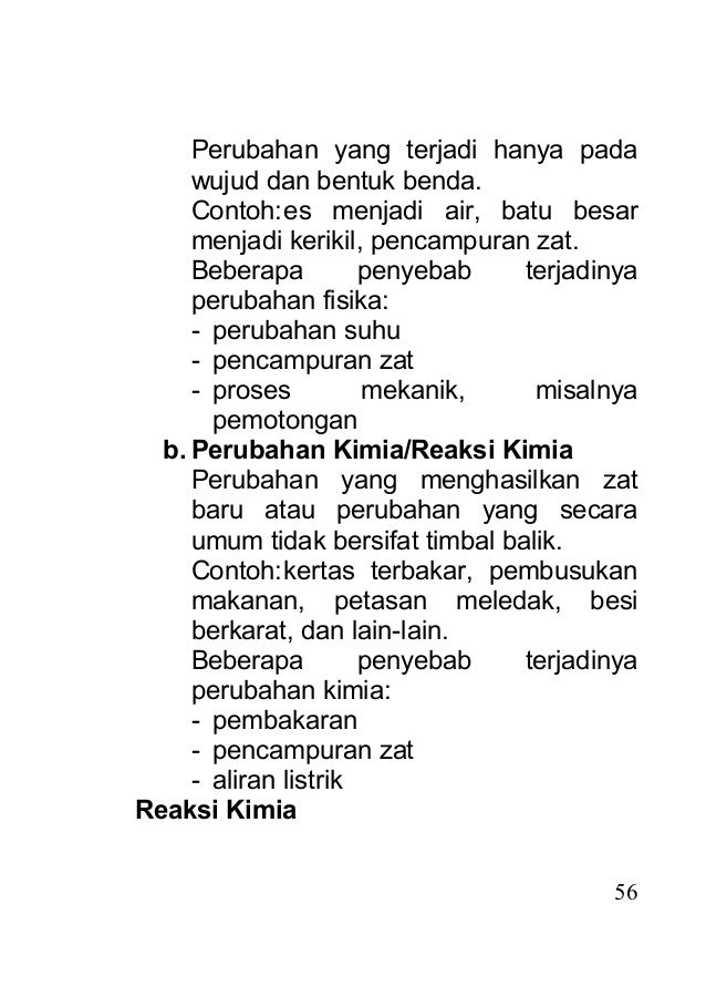 Perubahan Kimia Dapat Terjadi Pada Pencampuran Tulisan