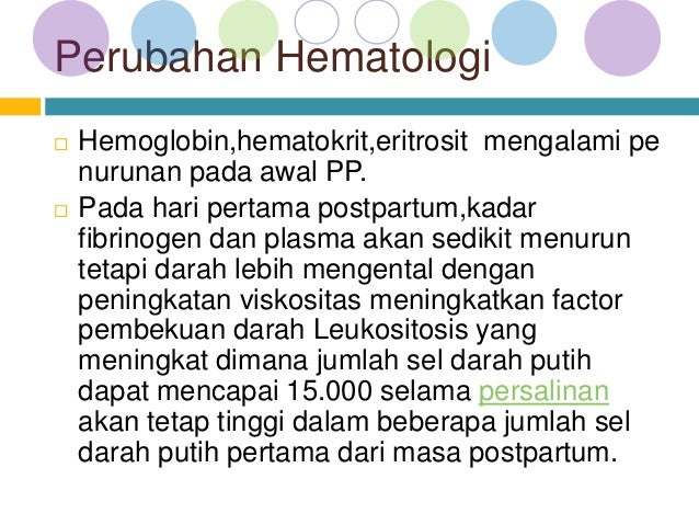 Perubahan Fisiologis Pada Masa Nifas