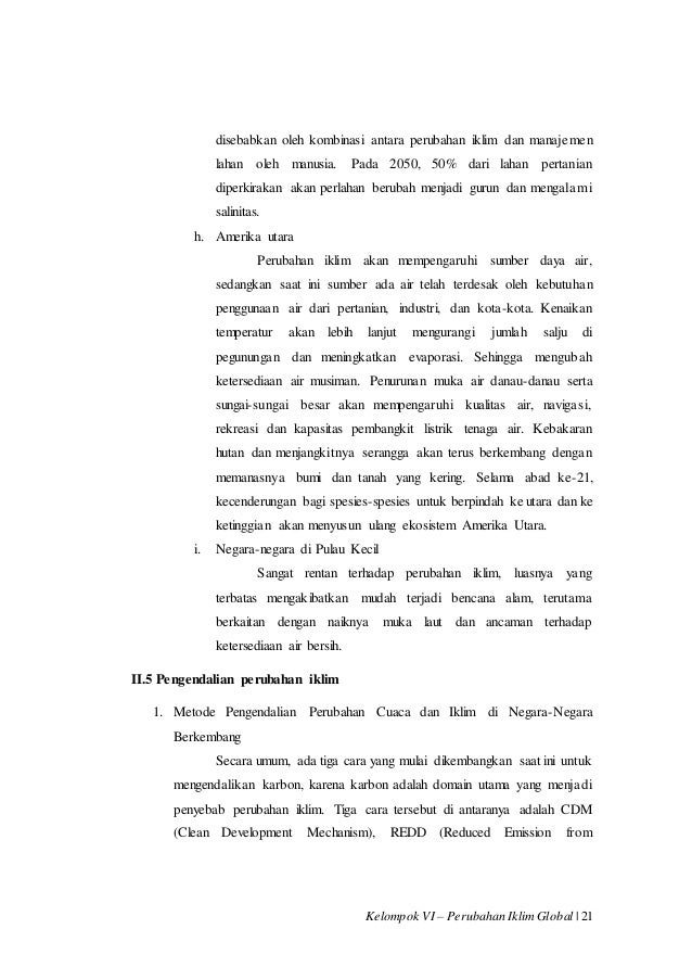 Perubahan Iklim Dan Pemanasan Global