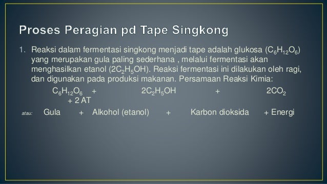 Singkong Menjadi Tape Termasuk Perubahan Coretan