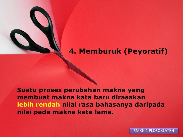 Materi Pelajaran Perubahan Makna Kata