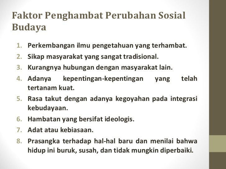 Perubahan Sosial