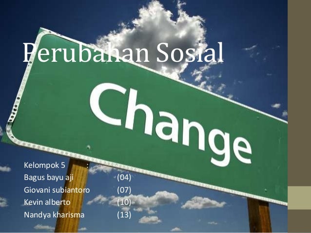 5 teori perubahan sosial