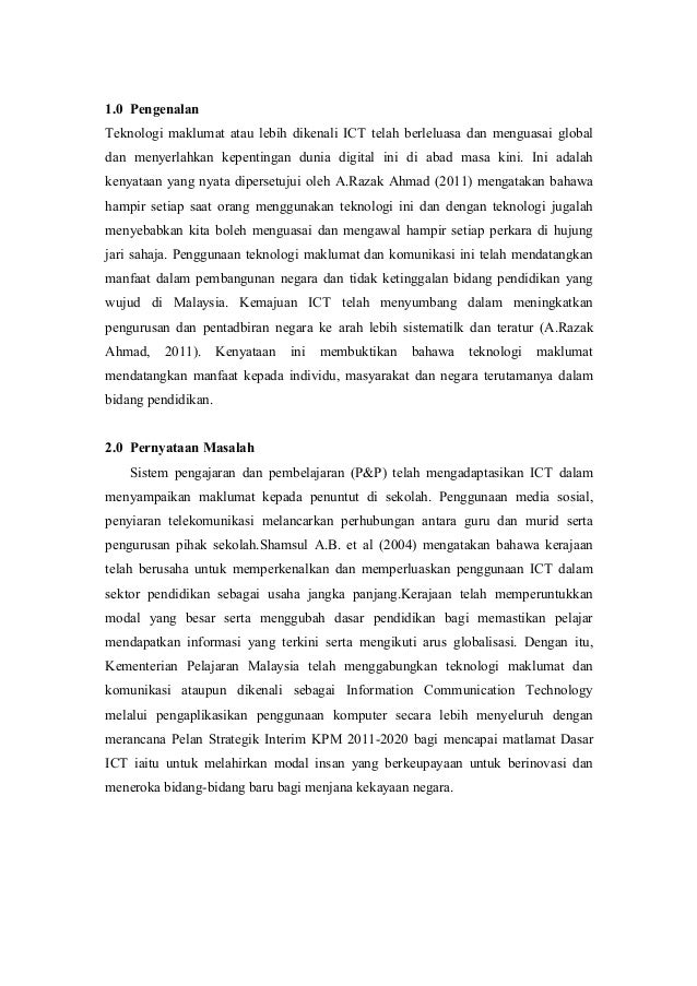 Perubahan Sosial Ict Dalam Pendidikan