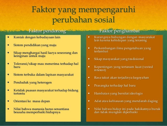 Perubahan Sosial Rampung Perubahan Sosial Rampung