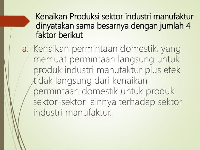 Perubahan struktur ekonomi