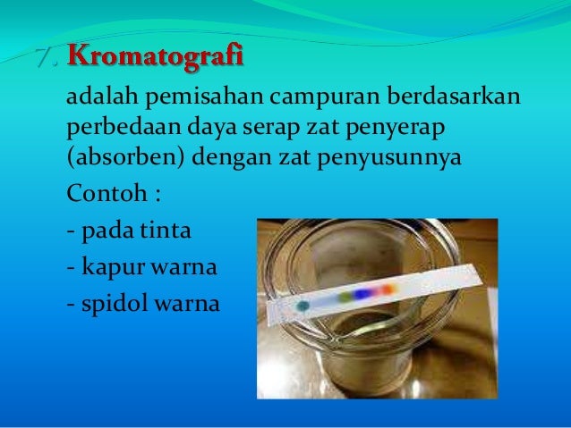 Perubahan Zat dan Pemisahan Campuran