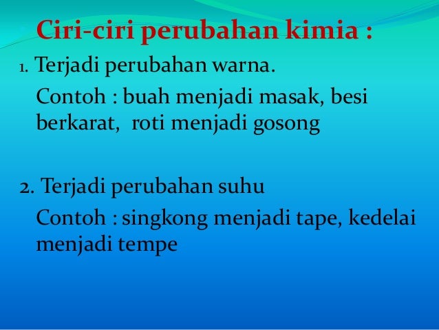 Perubahan Zat dan Pemisahan Campuran