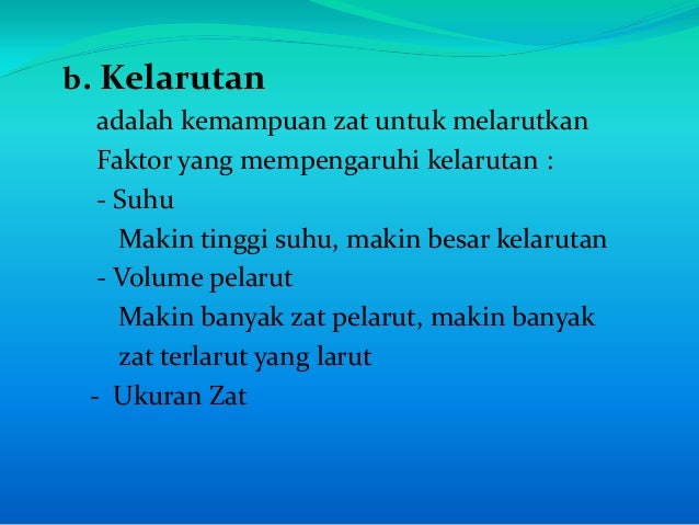 Perubahan Zat dan Pemisahan Campuran