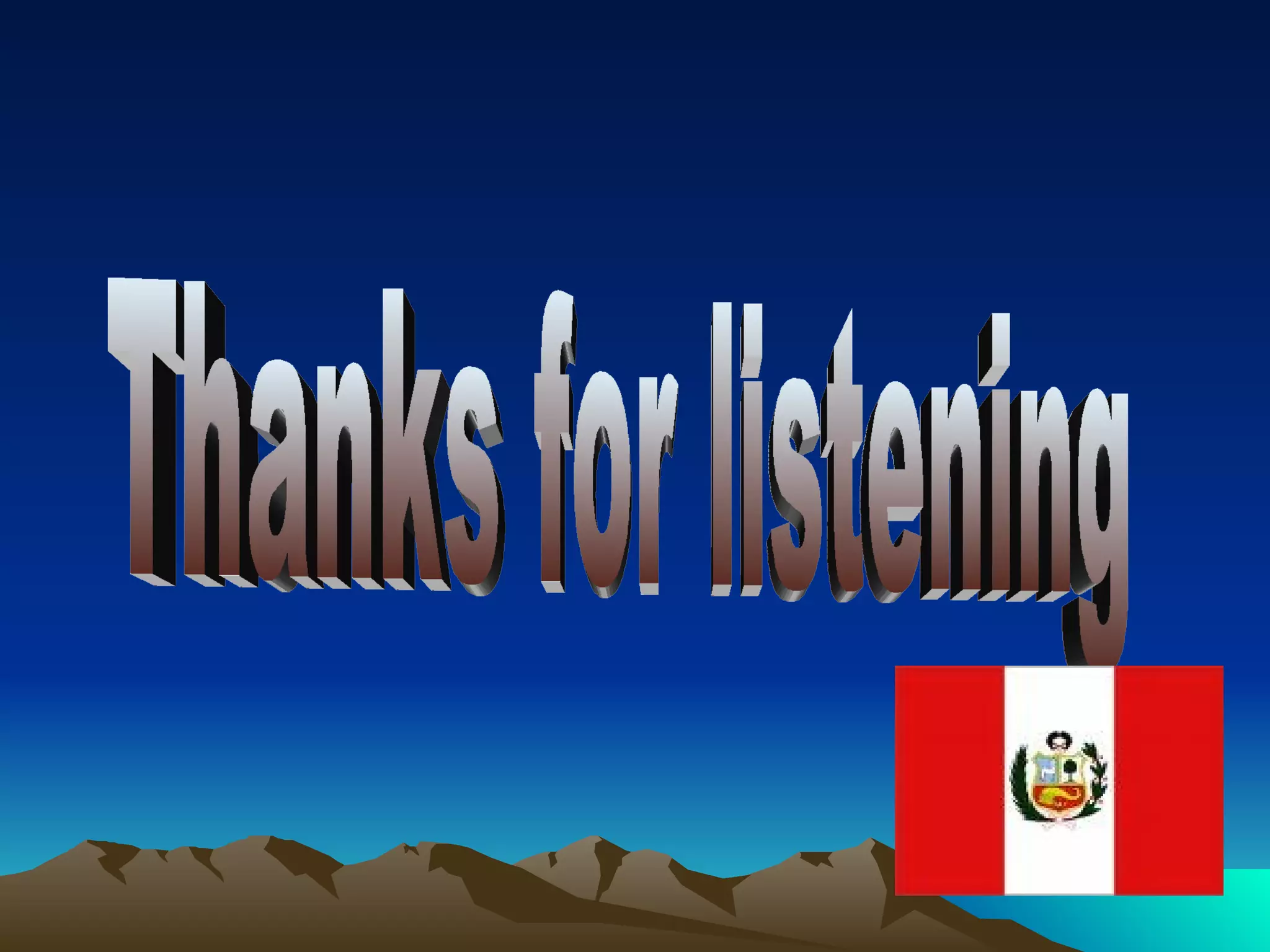 Thanks for listening 