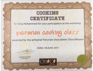 Choco Museum - Cooking Certificate