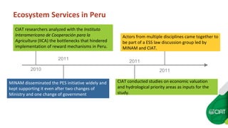 Peru's ecosystem services law