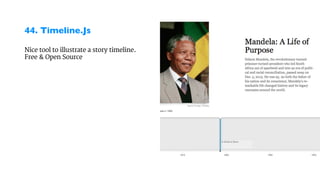 44. Timeline.Js	

	

Nice tool to illustrate a story timeline.
Free & Open Source
 
