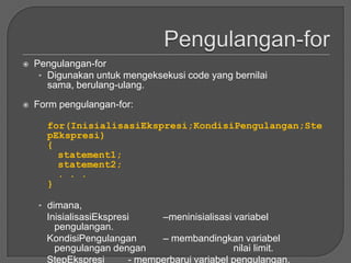 Perulangan | PPT