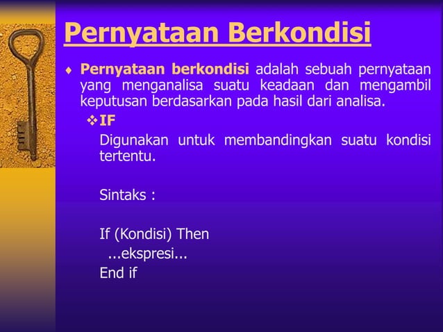 Perulangan Dan Kondisi.ppt