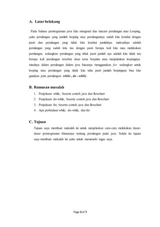 Perulangan pada java | PDF | Free Download