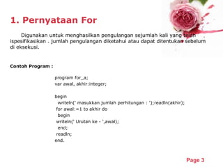 Perulangan,stack,record | PPT