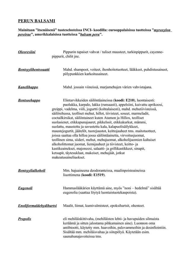 Perun Balsami | PDF