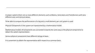 System Per System Per unit systems in power systems | PPT