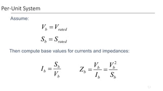 System Per System Per unit systems in power systems | PPT