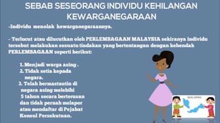 PERUNTUKAN UTAMA PERLEMBAGAAN MALAYSIA