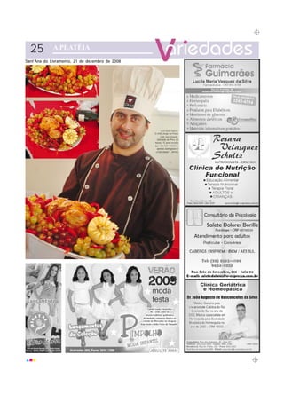 25
Sant’Ana do Livramento, 21 de dezembro de 2008




                                                      FOTOS DANIEL BADRA/AP
                                                 O chef Jorge La Posta
                                                      com sua criação,
                                                   batizada de Peru 24
                                                 horas. “É uma receita
                                                 que não tem mistério,
                                                   apenas bom gosto e
                                                  criatividade”, afirma
 