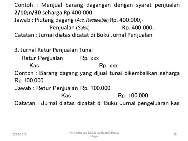 Contoh Jurnal Retur Penjualan - Contoh 36