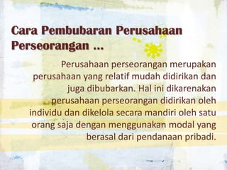 Perusahaan Perseorangan