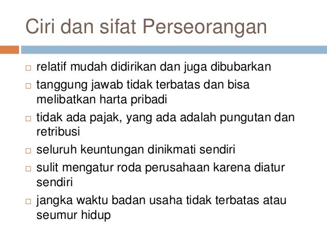 PERUSAHAAN PERSEORANGAN PDF PERUSAHAAN PERSEORANGAN PDF