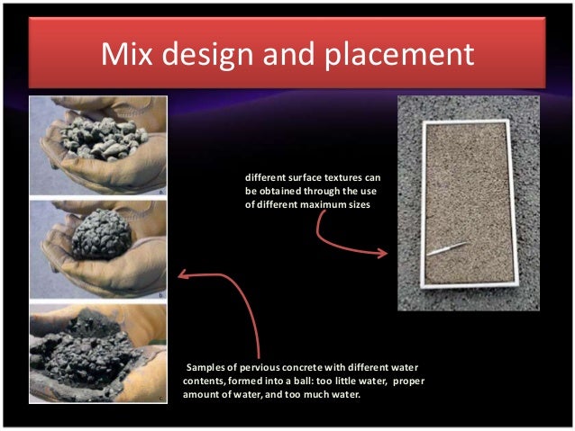 Permeable Concrete Mix Design