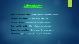 Innovative Pervious Concrete Solutions for Sustainable Urban Stormwater ...