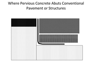 Where Pervious Concrete Abuts Conventional Pavement or Structures 