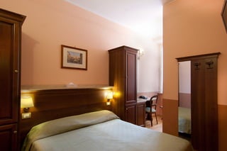 Per vivere Roma in hotel a prezzi convenienti. Un’altra prospettiva sulla camera matrimoniale dell’Hotel Centrale