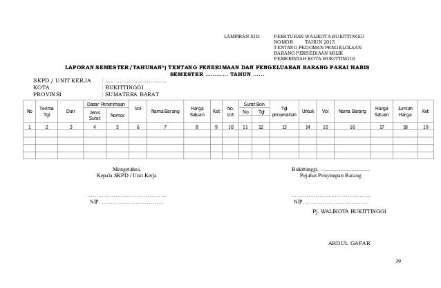 Perwako bukittinggi nomor 30 tahun 2015 tentang 