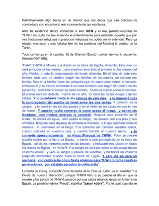 Definitivamente algo había en mi interior que me decía que esa práctica no
concordaba con el contexto real y presente de l...