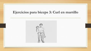 Ejercicios para biceps 3: Curl en martillo
 