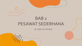 BAB 2
PESAWAT SEDERHANA
By. Sispia Fuji Indrawati
 