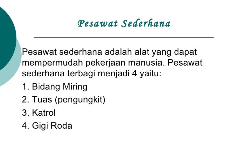 Pesawat Sederhana