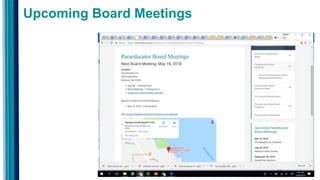 Upcoming Board Meetings
 